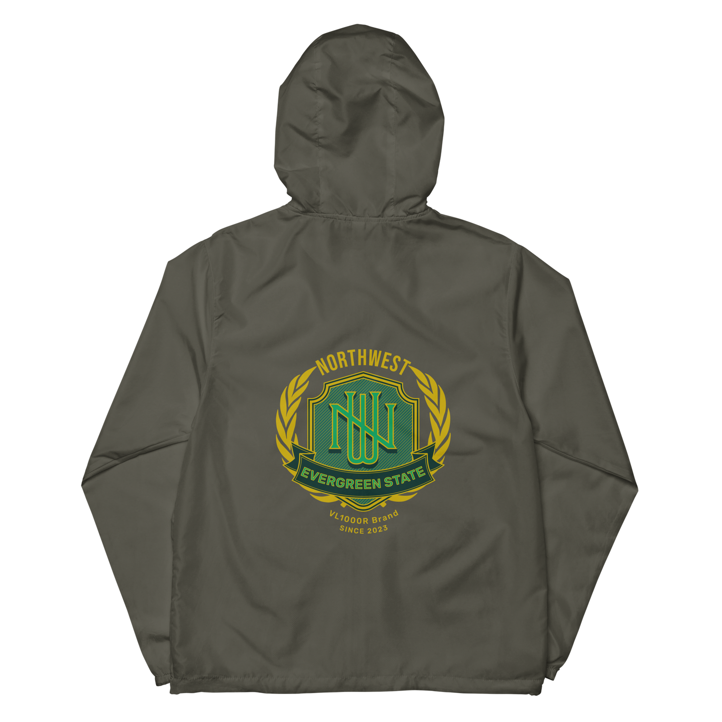 Northwest lightweight zip up windbreaker