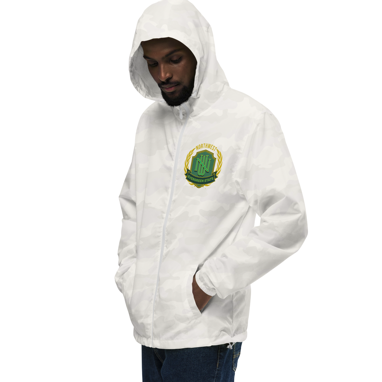 Northwest lightweight zip up windbreaker